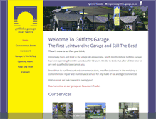 Tablet Screenshot of griffithsgarage.co.uk